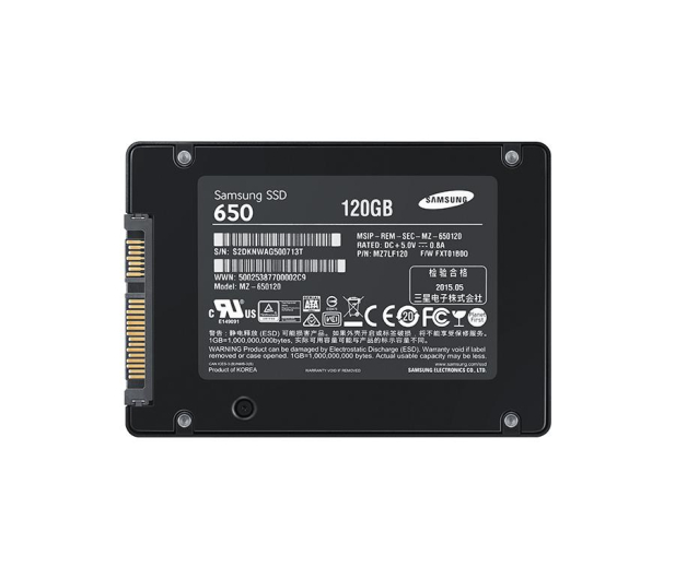 Samsung 120GB 2,5'' SATA SSD Seria 650 for Business OEM - 247694 - zdjęcie 3